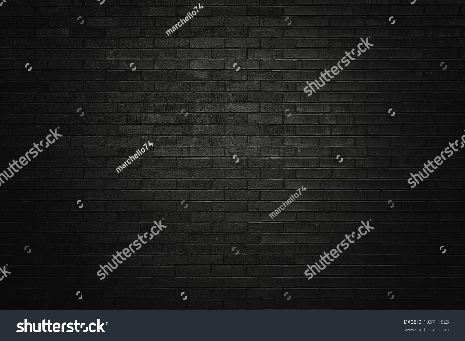 Black brick wall for background  #193711523