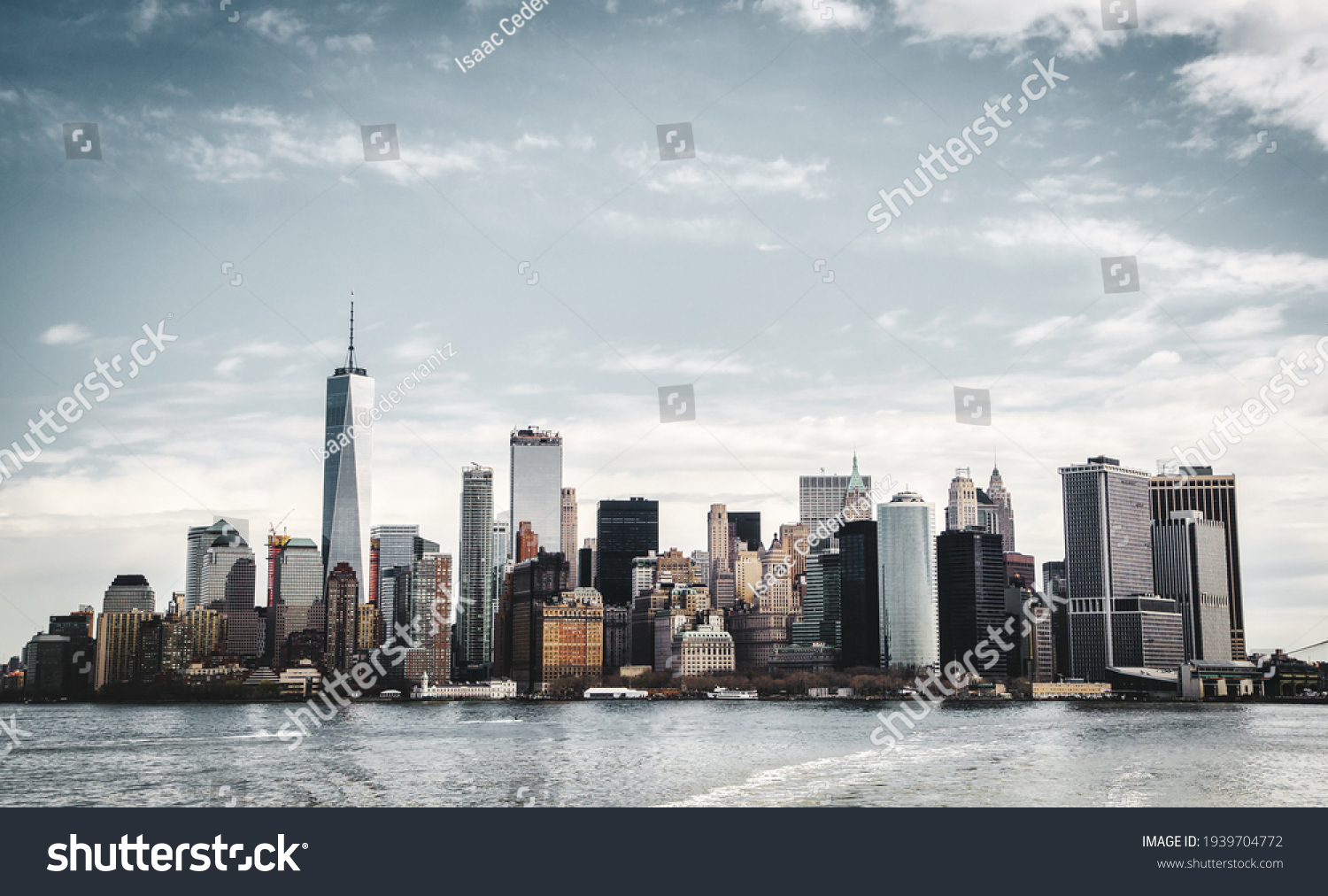 Manhattan skyline from hudson river #1939704772