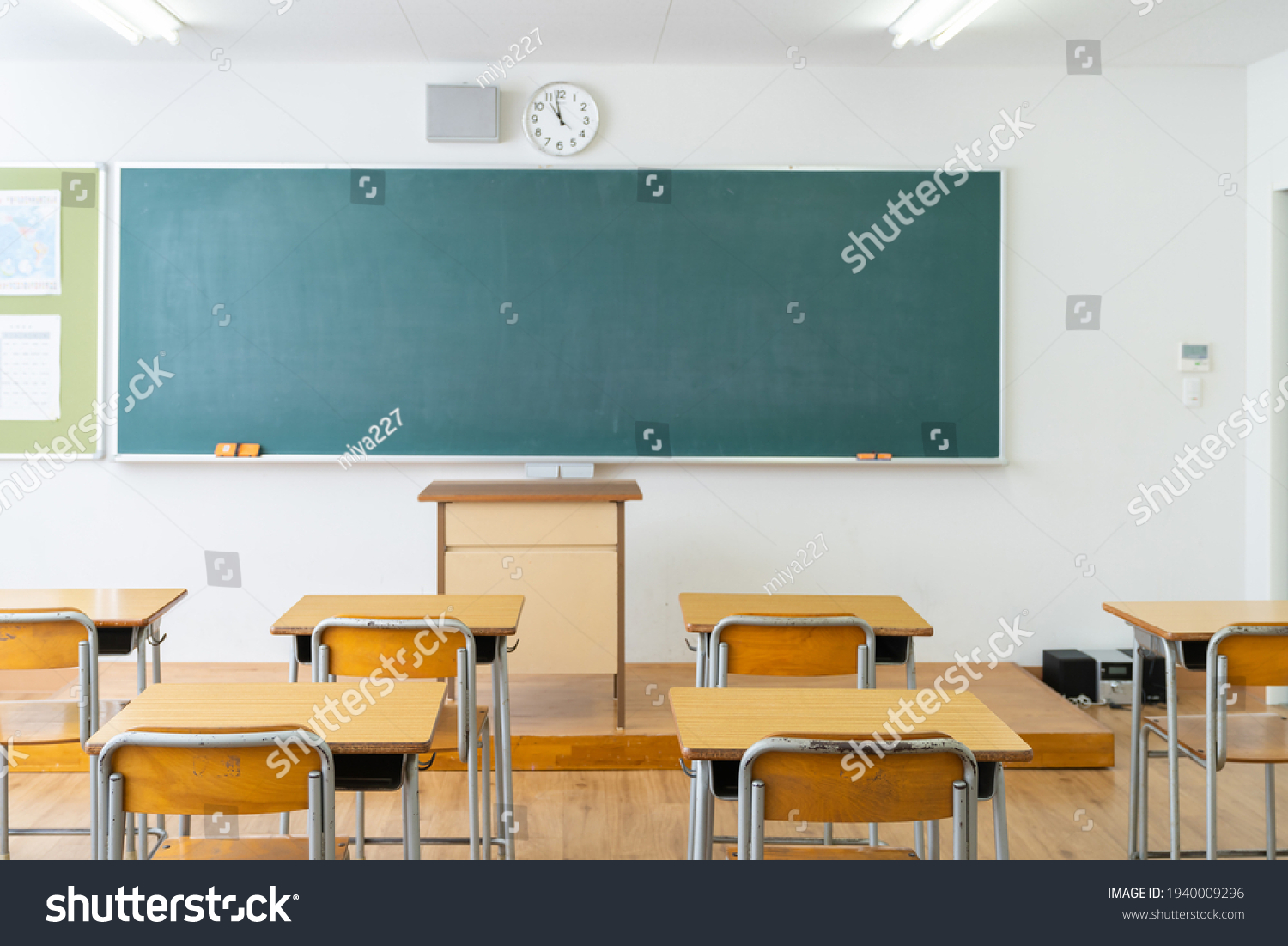Classroom of the school without student and teacher #1940009296