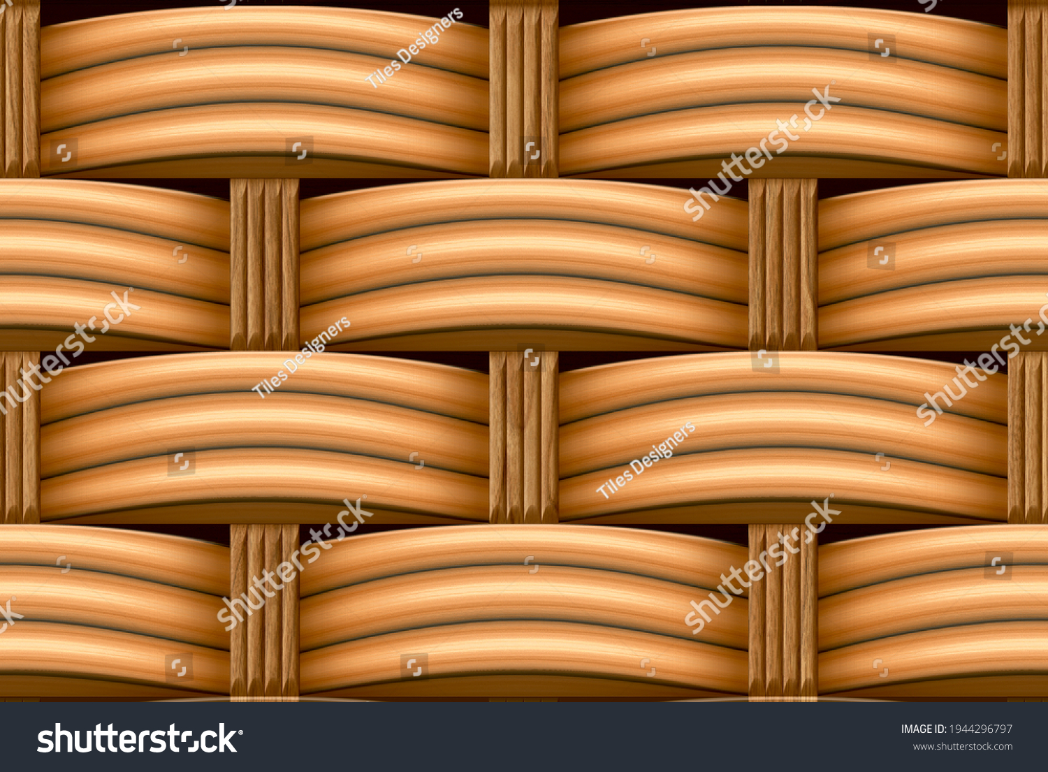 Bamboo wood design, wooden pattern, digital wall tiles, ceramic wall tiles, #1944296797