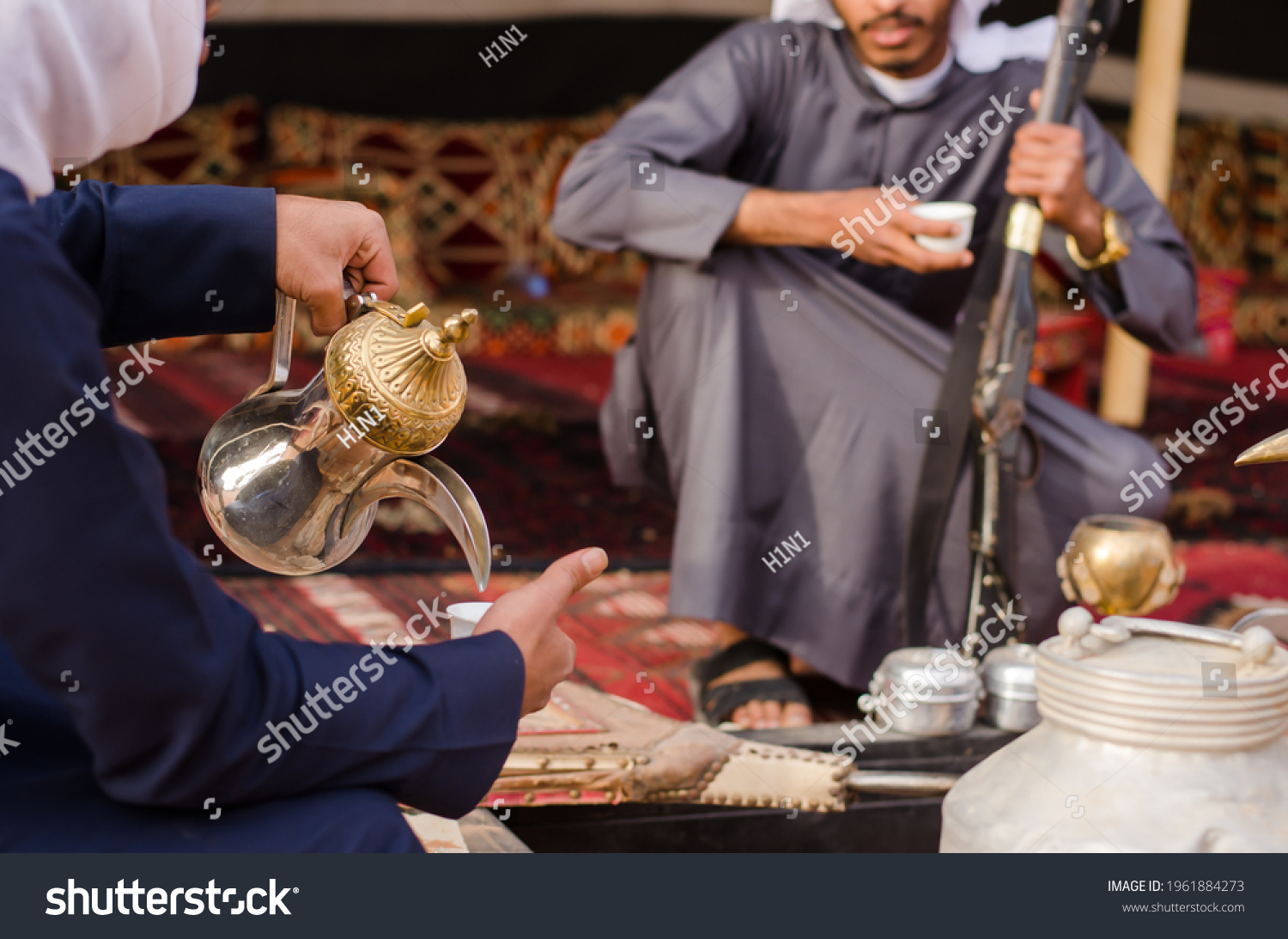 Arabic Traditional Hospitality (Saudi Arabia). Bedouin lifestyle People. #1961884273
