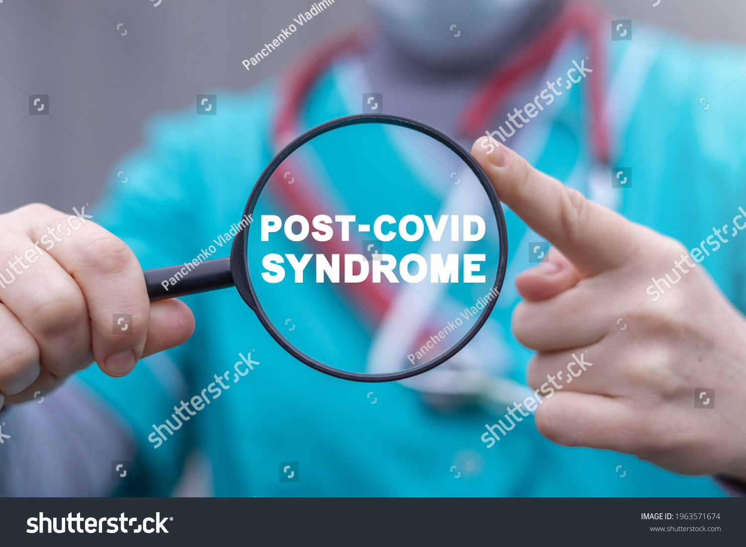 Medical concept of post-covid syndrome. Long COVID. Post COVID-19 stage. #1963571674