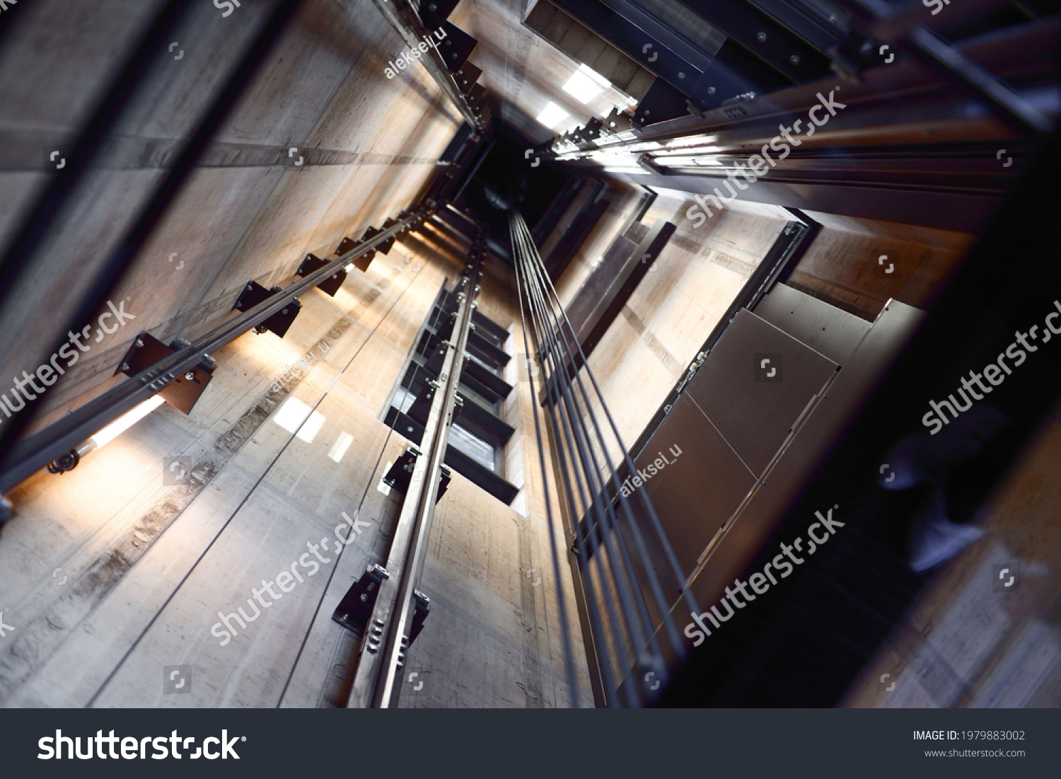 Looking Inside an Elevator Shaft #1979883002