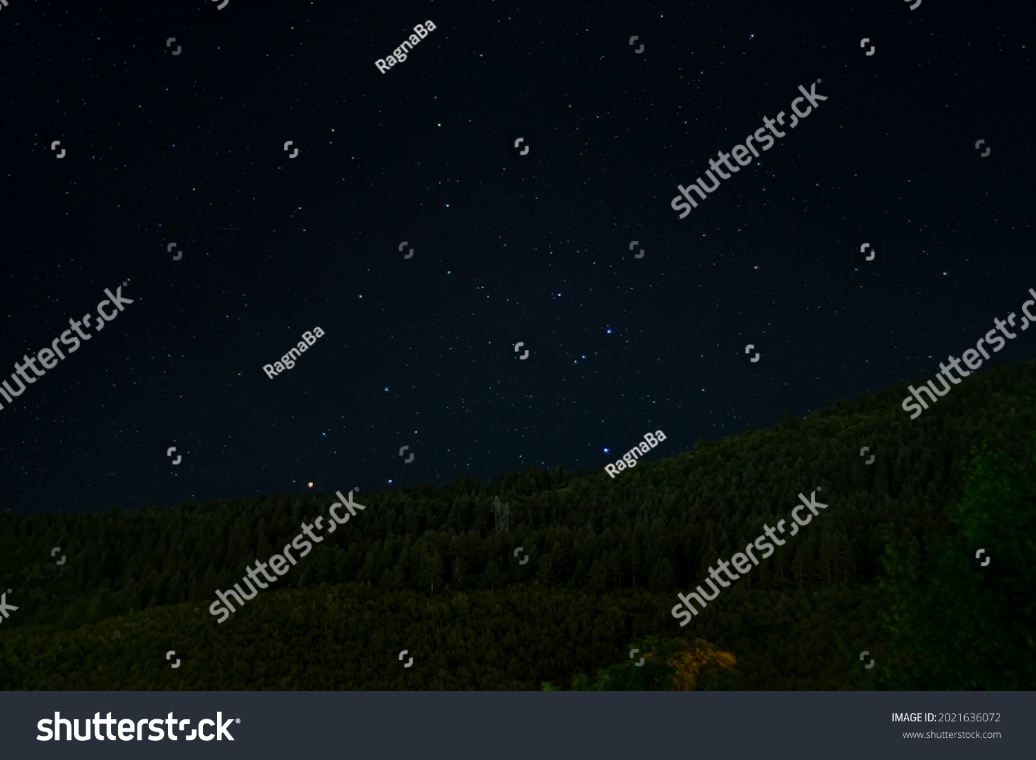 Stary Night over Igman, Sarajevo, Bosnia and Herzegovina. #2021636072