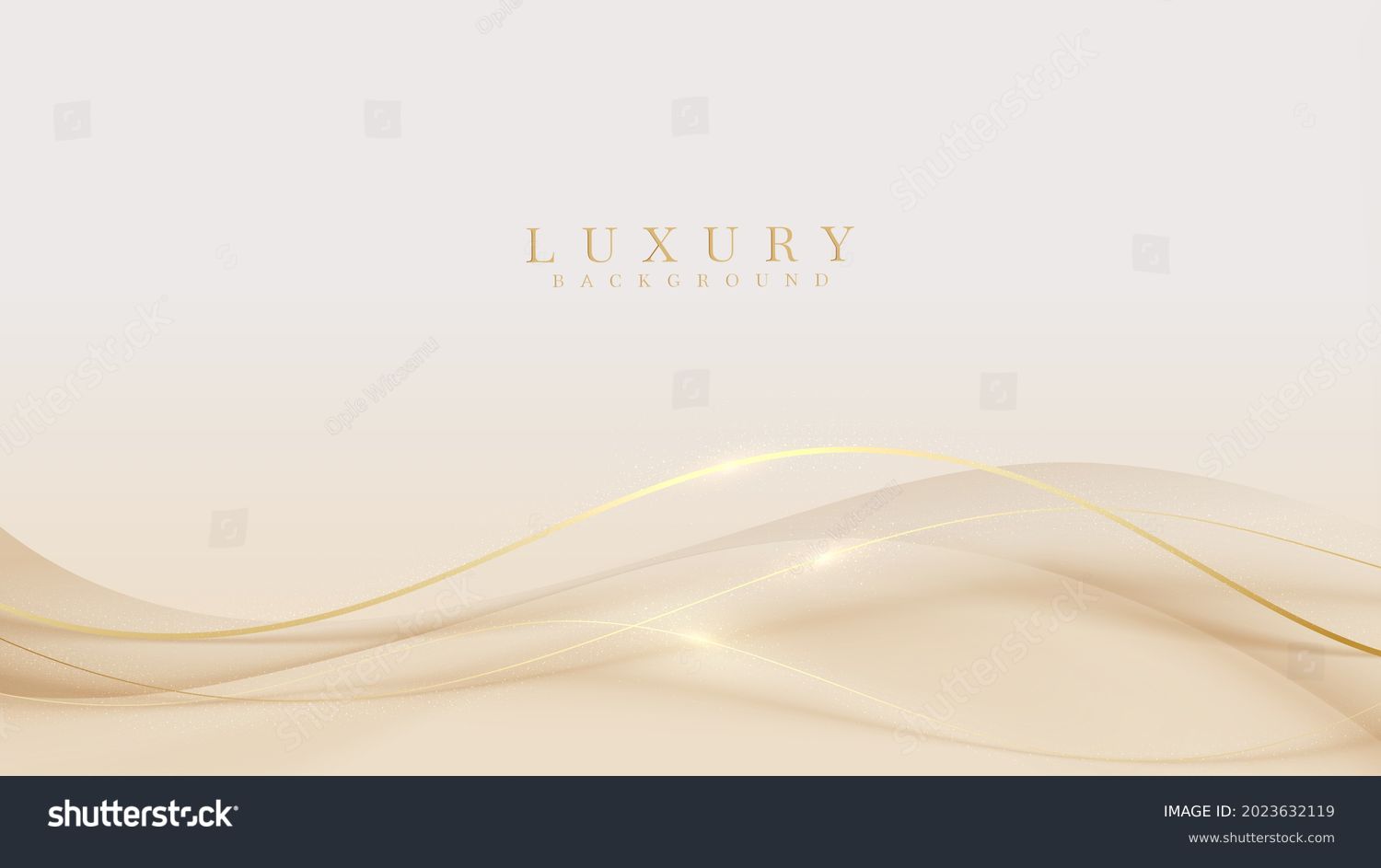 Luxury light brown abstract background combine with golden lines element. Illustration from vector about modern template design. #2023632119