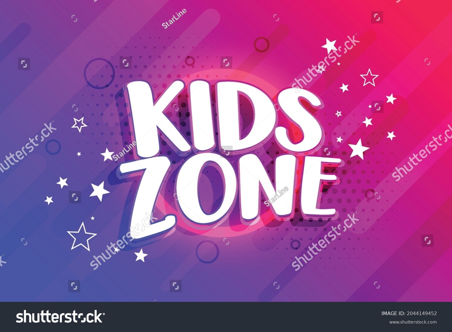 kids entertainment zone background design #2044149452