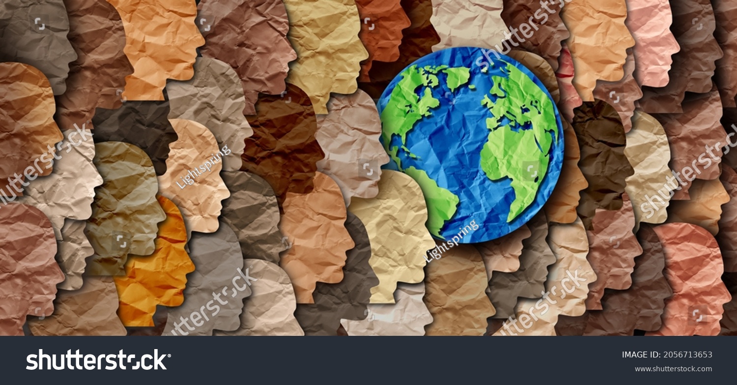 Earth day diversity and cultural celebration as diverse global cultures and multi-cultural unity. #2056713653