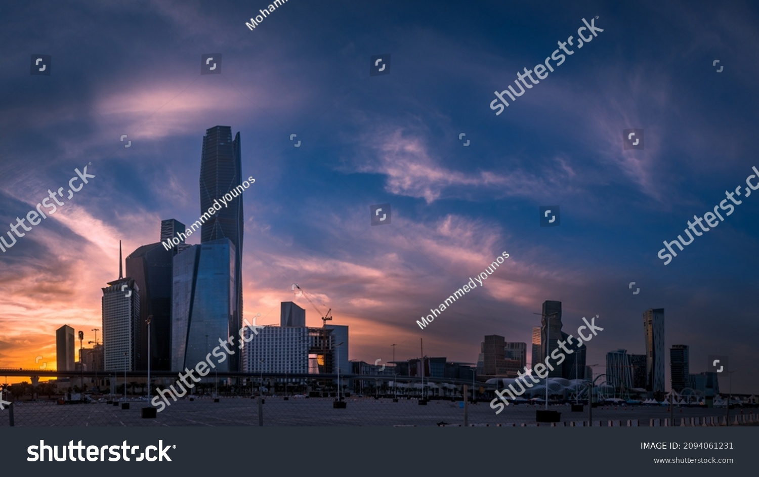 Large buildings equipped with the latest technology, King Abdullah Financial District, in the capital, Riyadh, Saudi Arabia #2094061231