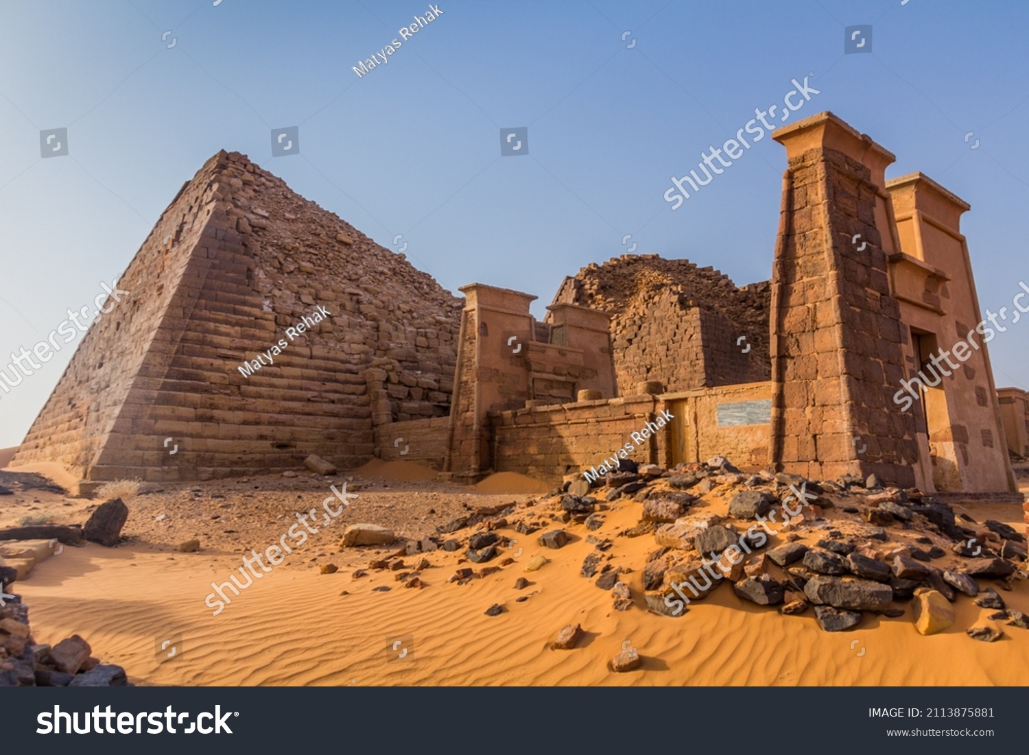 Meroe pyramids located in Sahara desert, Sudan #2113875881