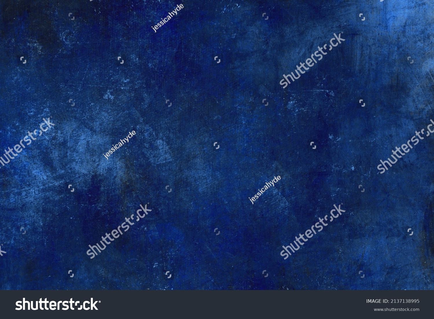 Cobalt blue stained grunge background  #2137138995