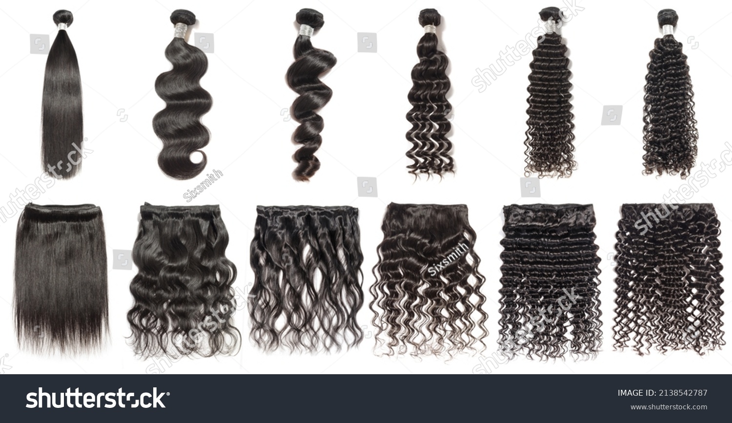 Different kinds of natural black color human hair weaves extensions bundles #2138542787