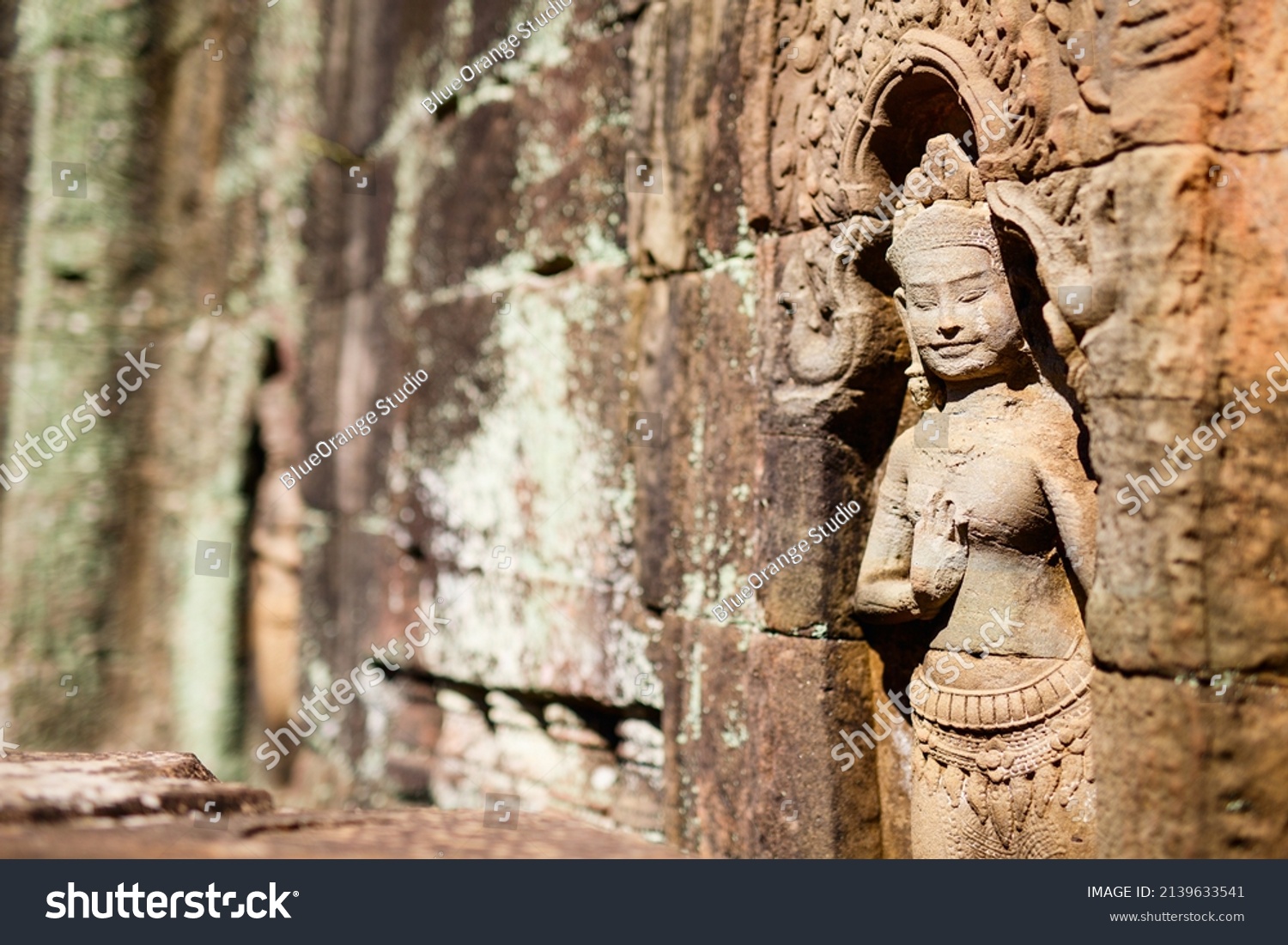 Bas reliefs in Angkor Archeological area in Cambodia #2139633541