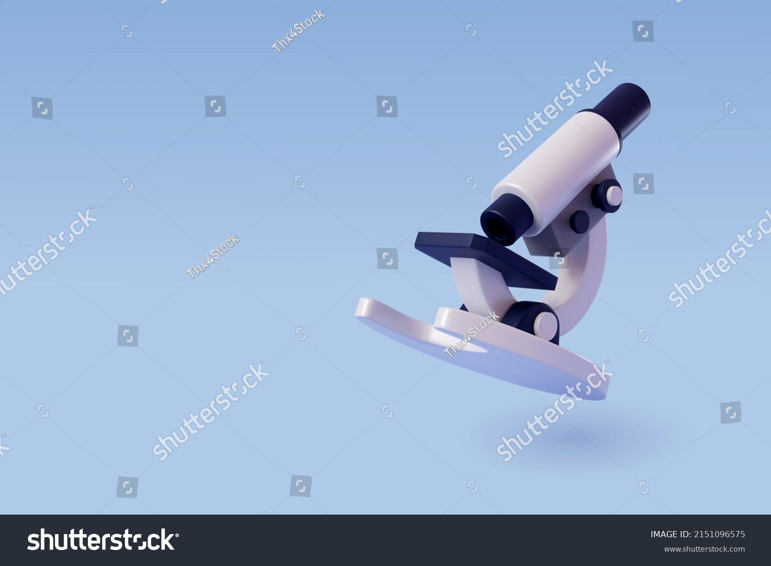 3d Vector Realistic Microscope, pharmaceutical, Science and Education Concept. Eps 10 Vector. #2151096575