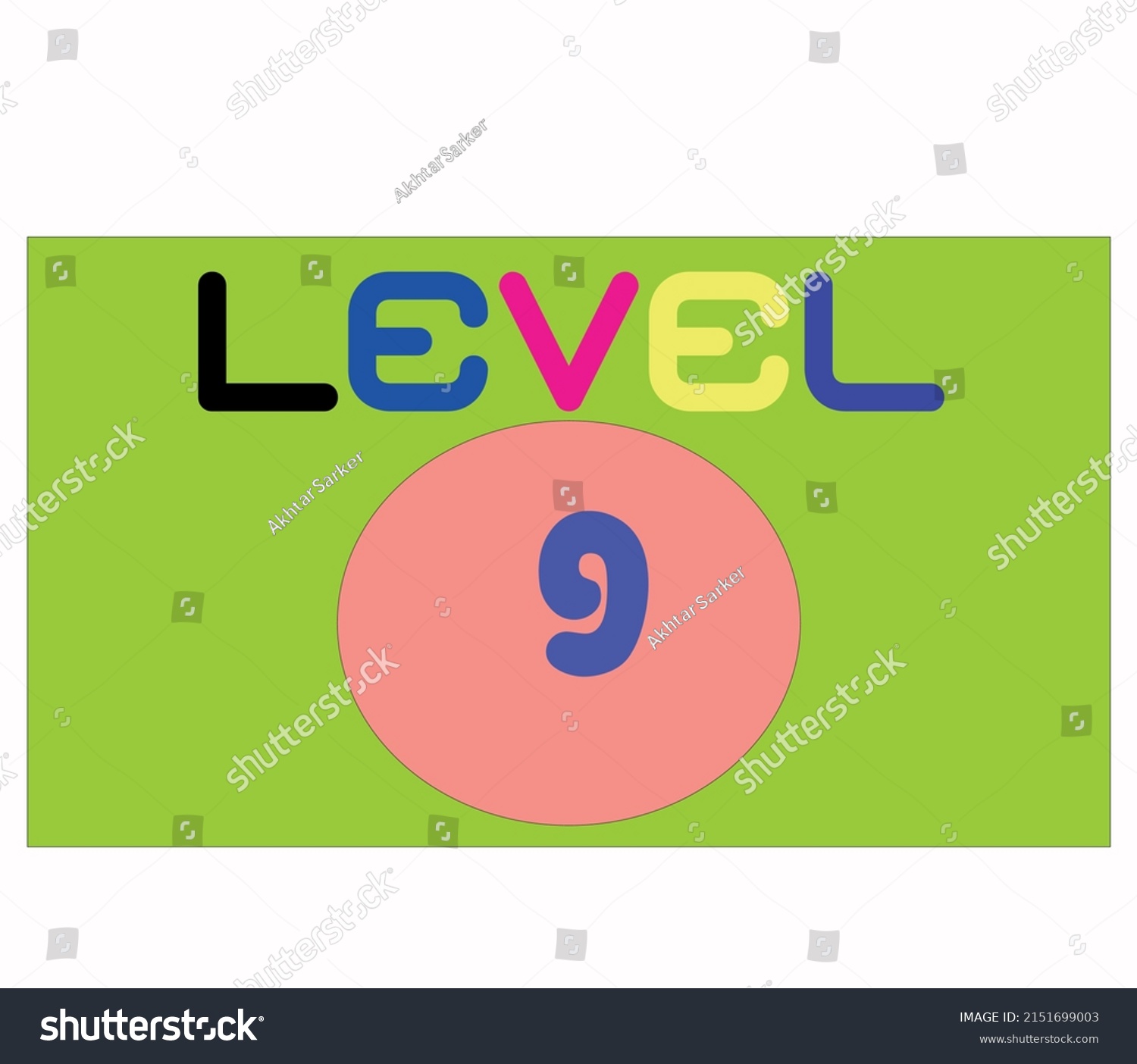 Level 9 sign in isolated on white background #2151699003