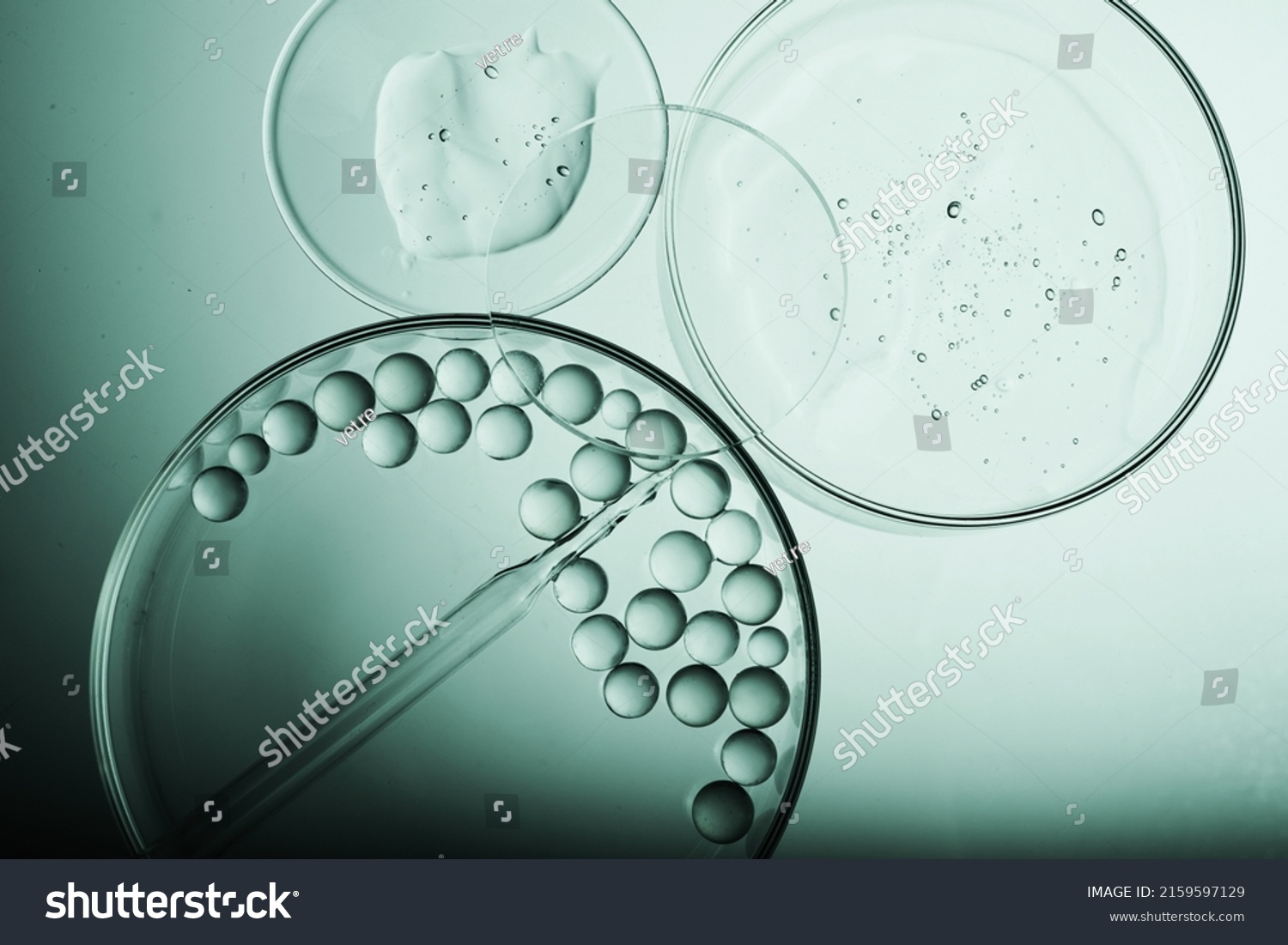 Abstract cosmetic laboratory. Chemical laboratory research. Cosmetic Essence #2159597129