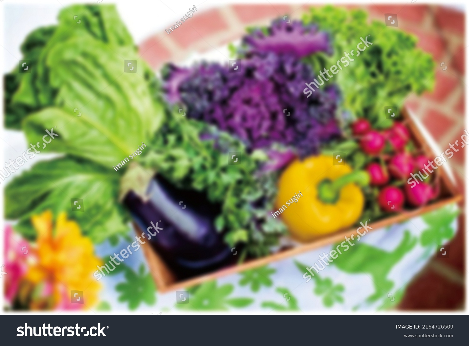 defocused abstract background of organik food #2164726509