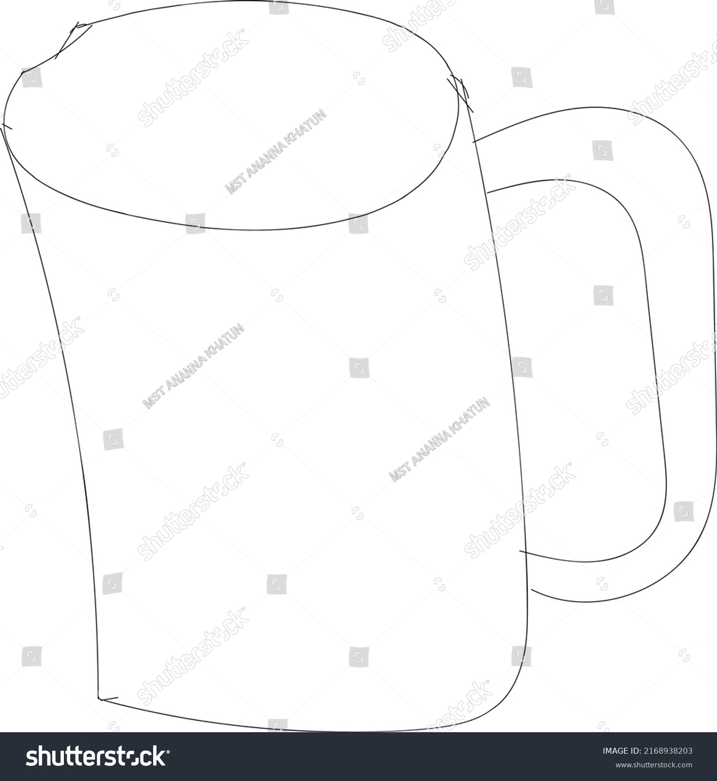 A Simple Mug Line Art Design #2168938203