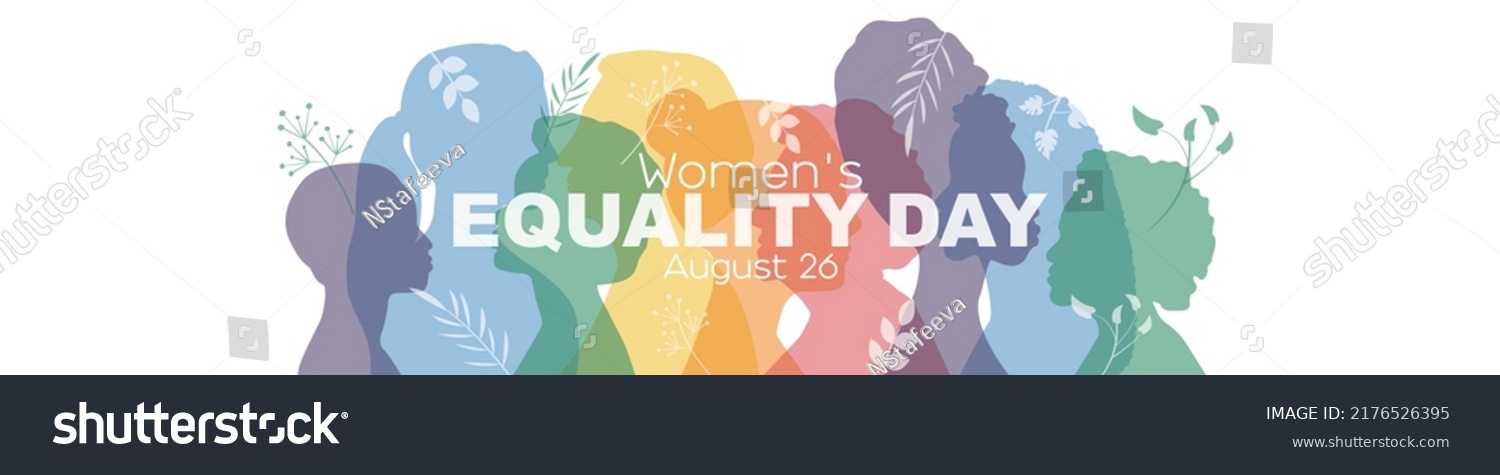 Women's Equality Day banner. Flat vector illustration. #2176526395