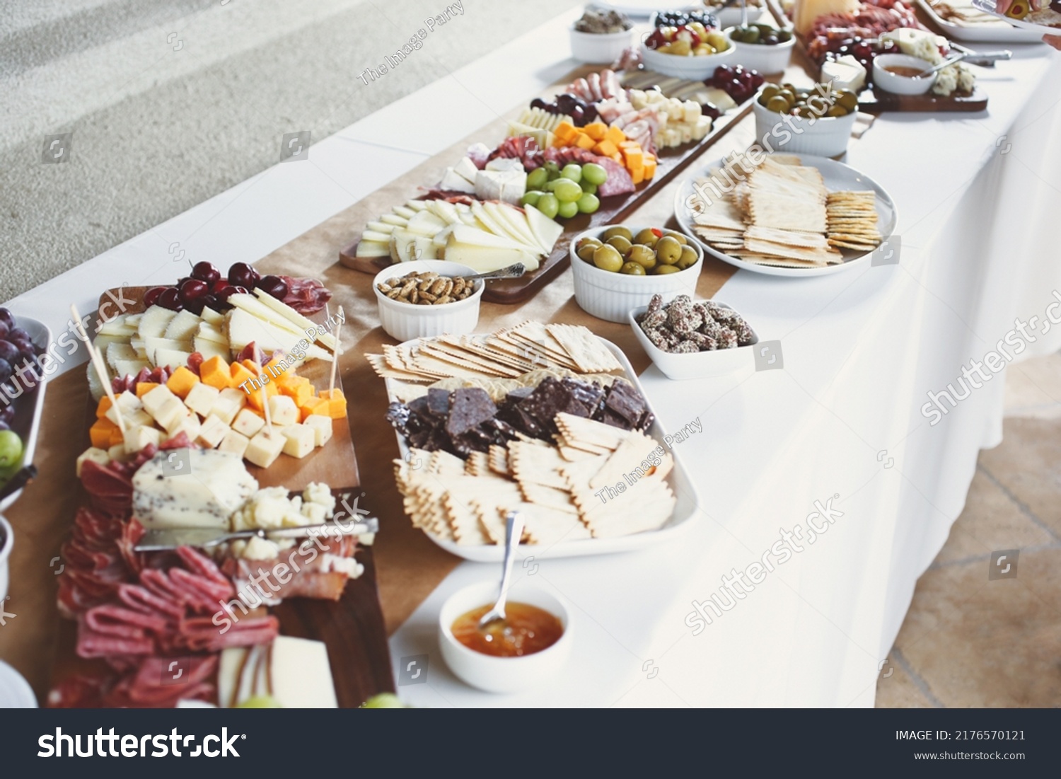 A view of a grazing table, seen at a local catered event. #2176570121