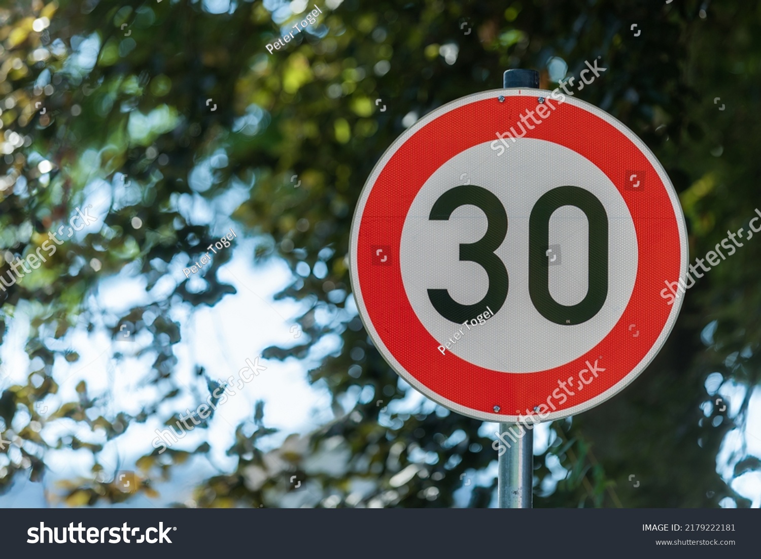 German traffic sings- speed limit 30 #2179222181