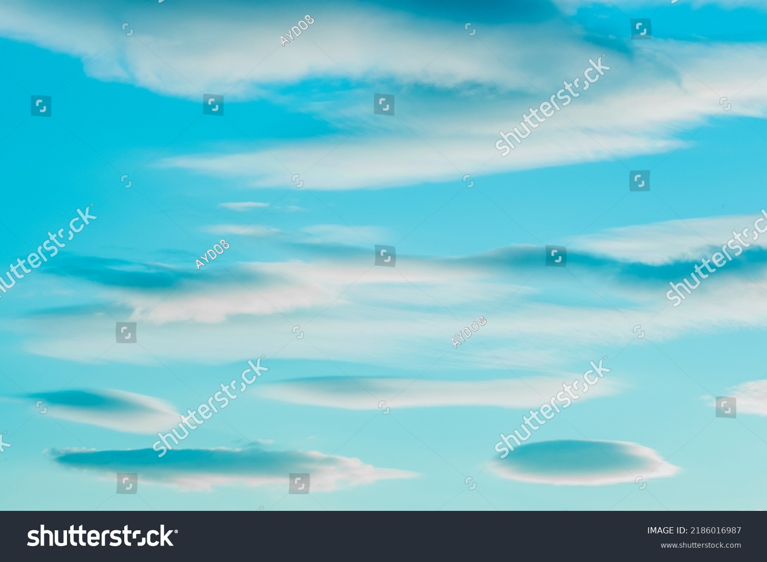 Sky nature lenticular cloud landscape blue color weather outdoor natural. #2186016987