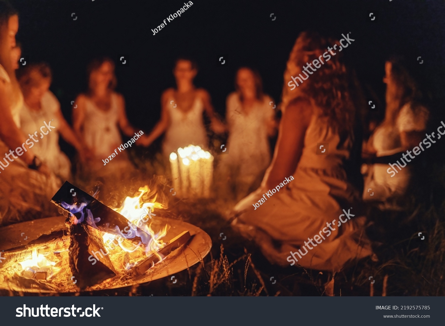 Women at the night ceremony. Ceremony space. #2192575785