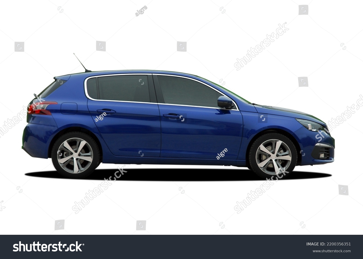 Passenger car on a white background, side view  #2200356351