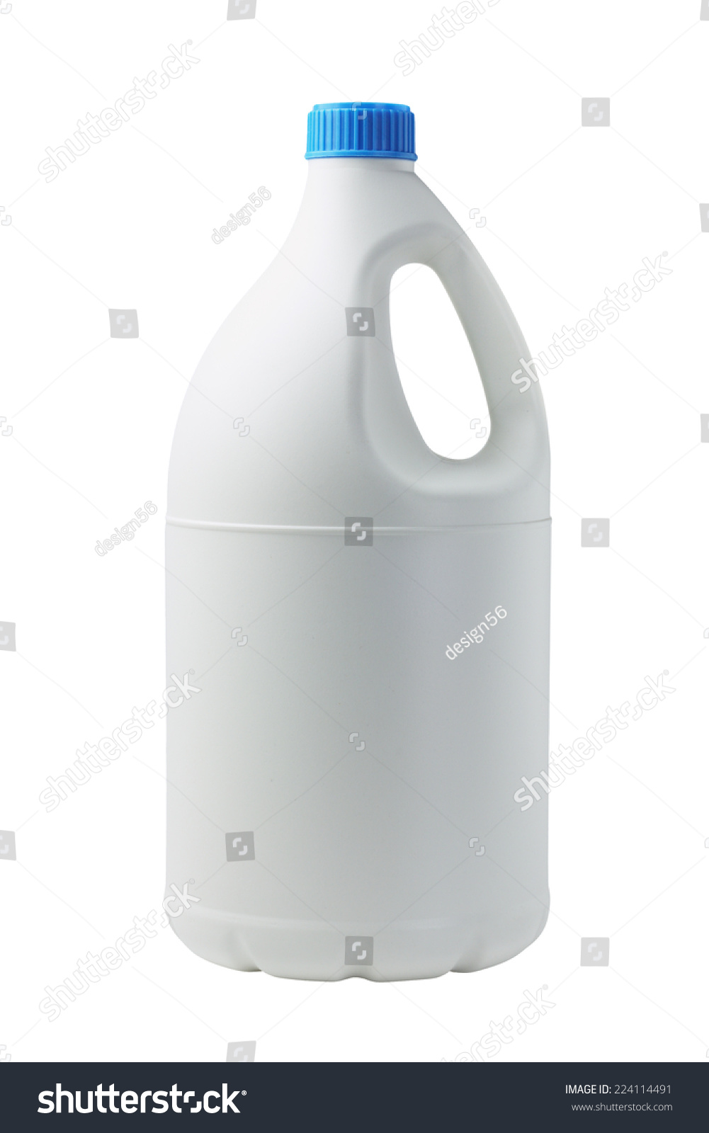 Plastic Container For Detergent On White Background #224114491