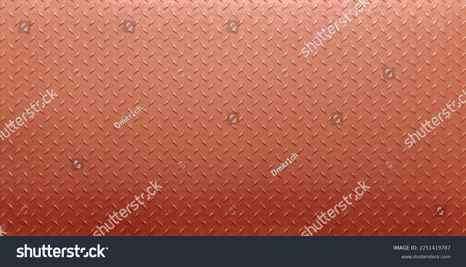 copper texture plate with diamond print. metal sheet, bronze background. #2251419787