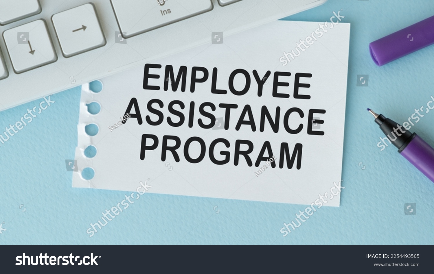 Employee Assistance Program Business Text Concept. #2254493505