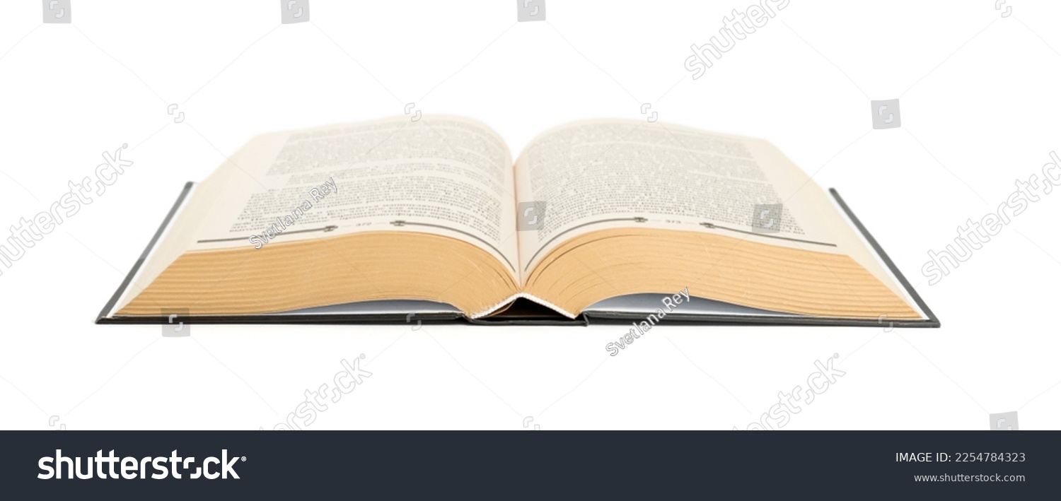 Open book isolated on white background. #2254784323