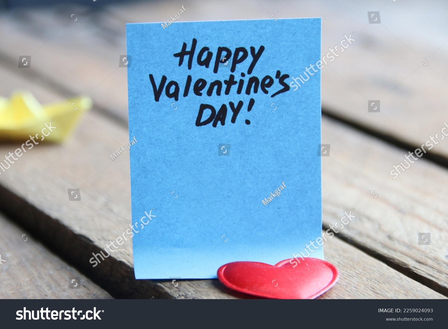 Happy valentine's day, blue tag lettering. #2259024093