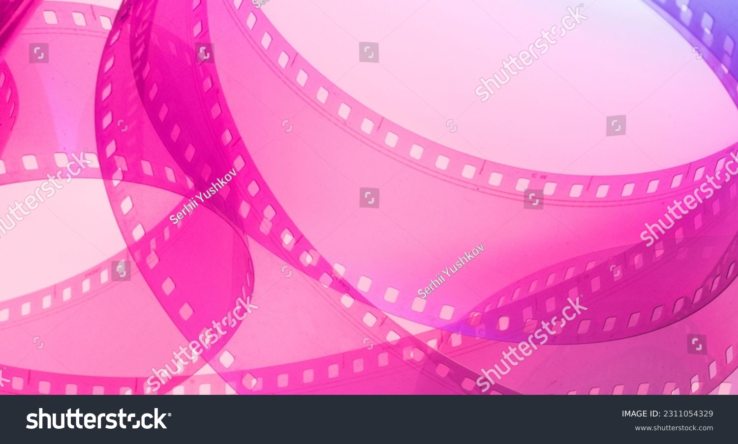 abstract background with film strip.colorful abstract cinema background with film strip #2311054329