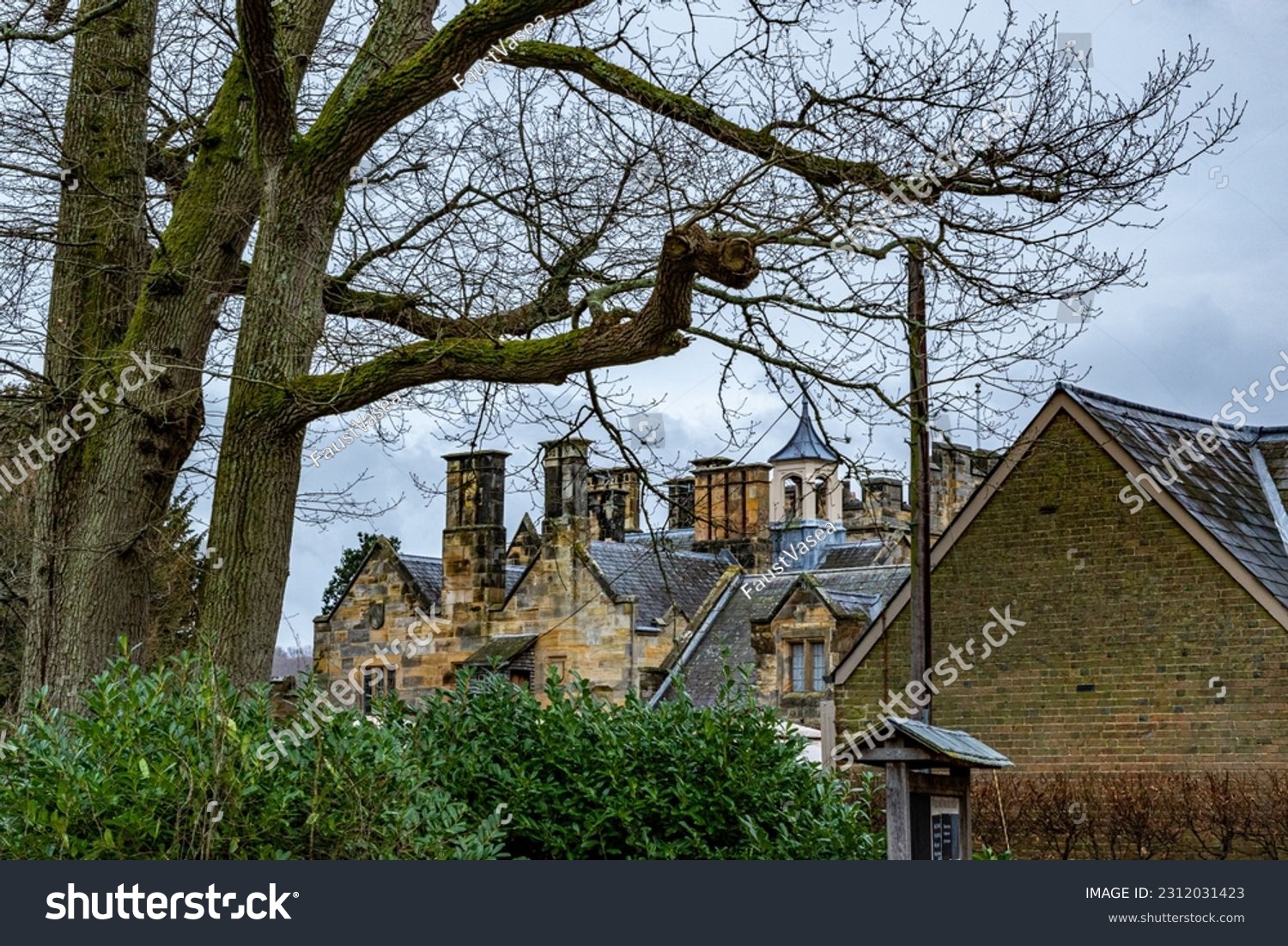 A beautiful architecture in England, hidden in the forest  #2312031423