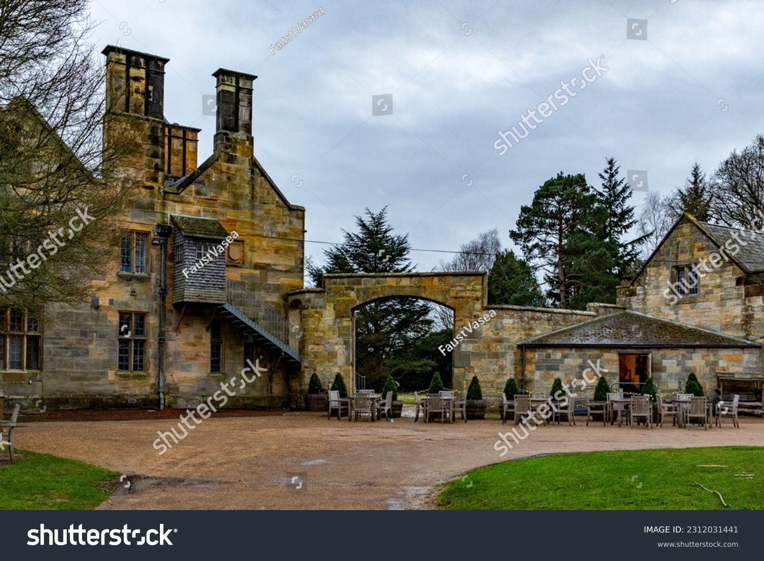 A beautiful architecture in England, hidden in the forest  #2312031441