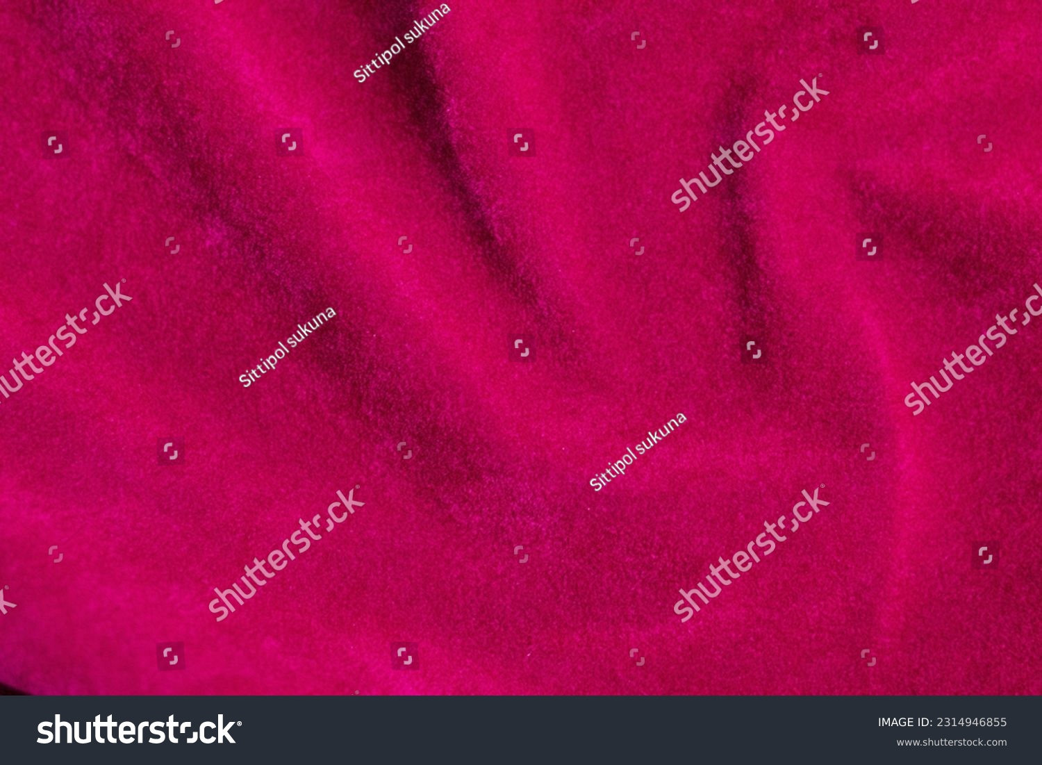 Pink velvet fabric texture used as background. pink fabric background of soft and smooth textile material. There is space for text.	 #2314946855
