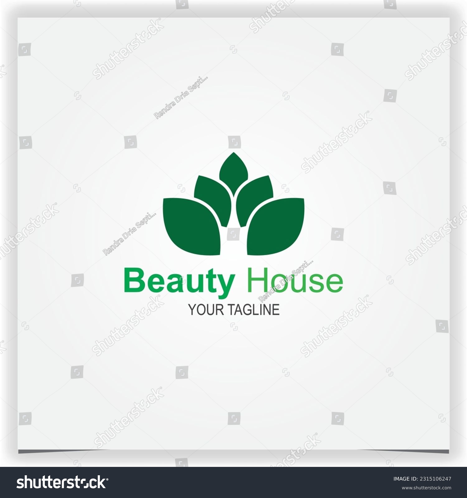 nature lotus spa logo premium elegant template vector eps 10 #2315106247