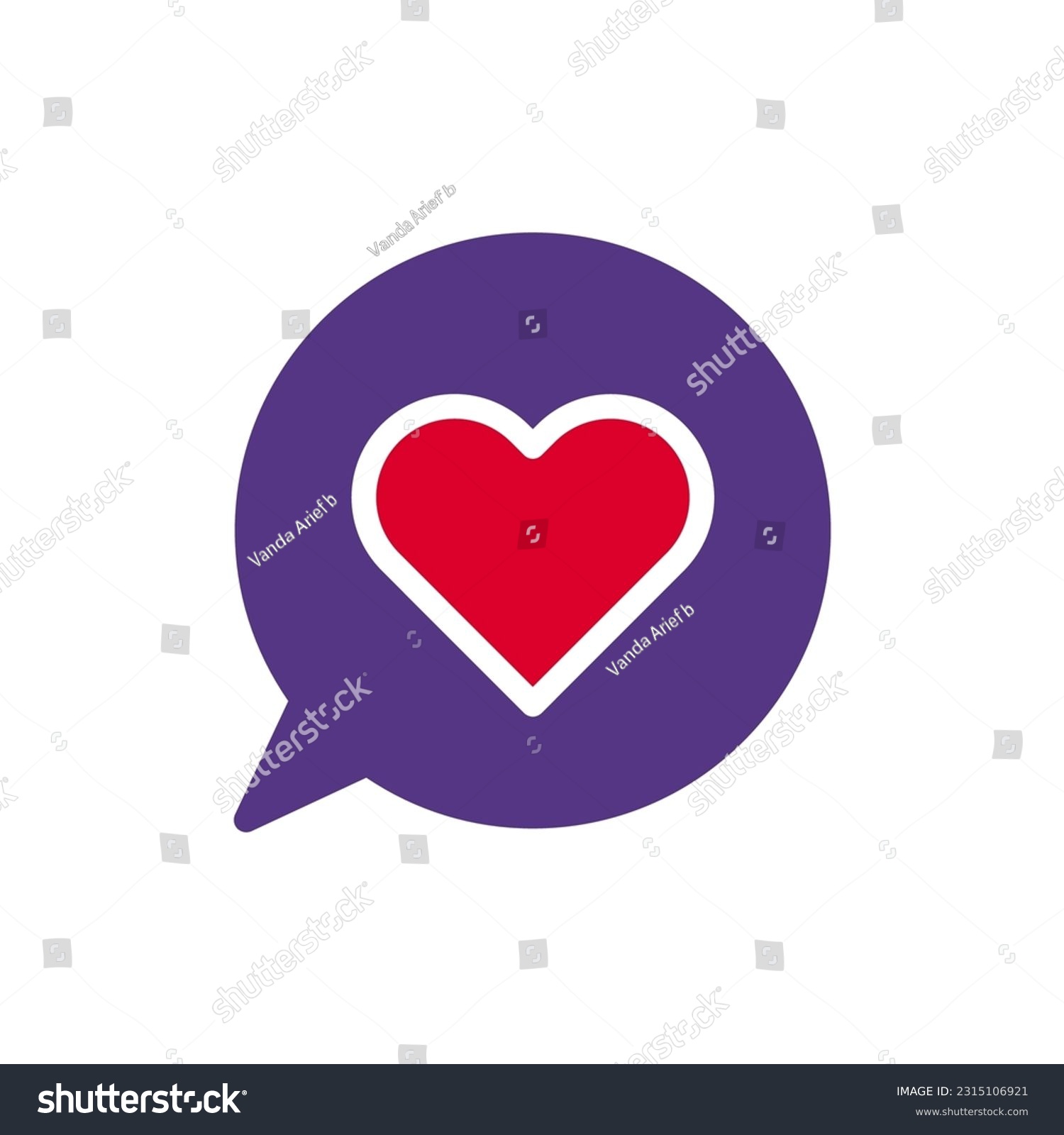 Massage love icon solid duocolor red purple style valentine illustration vector element and symbol perfect. #2315106921