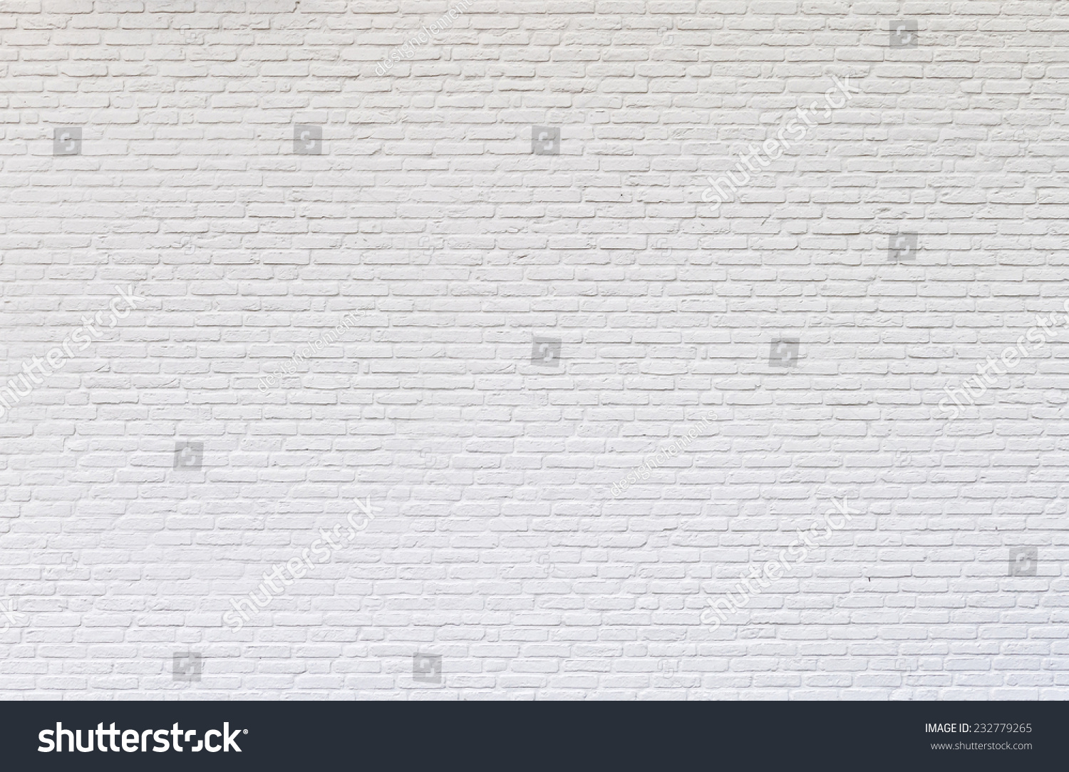White brick wall for texture or background #232779265