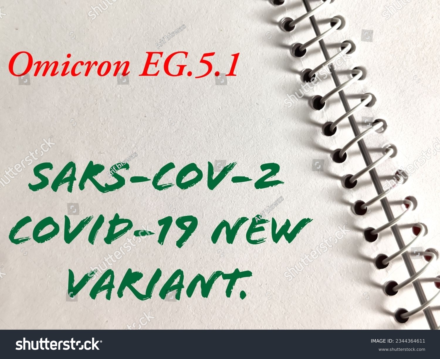 SARS-COV-2, New Variant Omicron EG.5.1 terms. A new Covid-19 variant which has descended from the rapidly spreading Omicron and was first flagged in the UK #2344364611