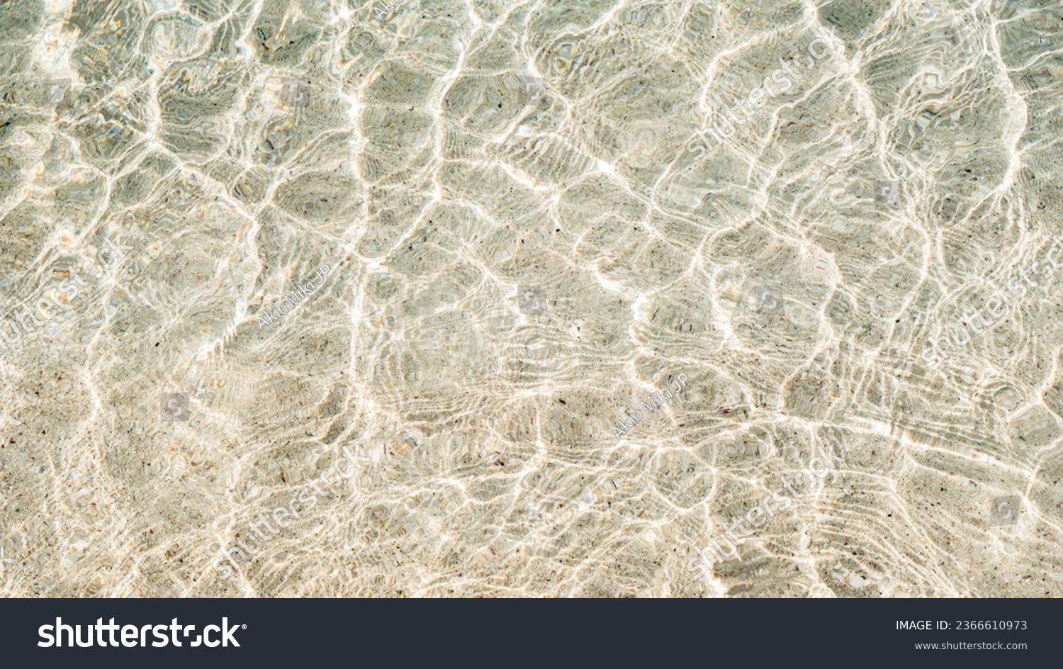 Clear waves of sea or ocean in the beach in summer, Background or wallpaper, High resolution over 50MP #2366610973