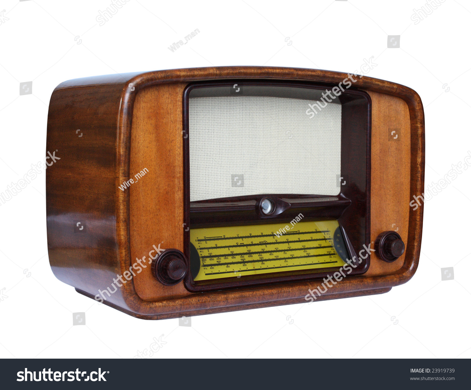 Antique tube radio #23919739