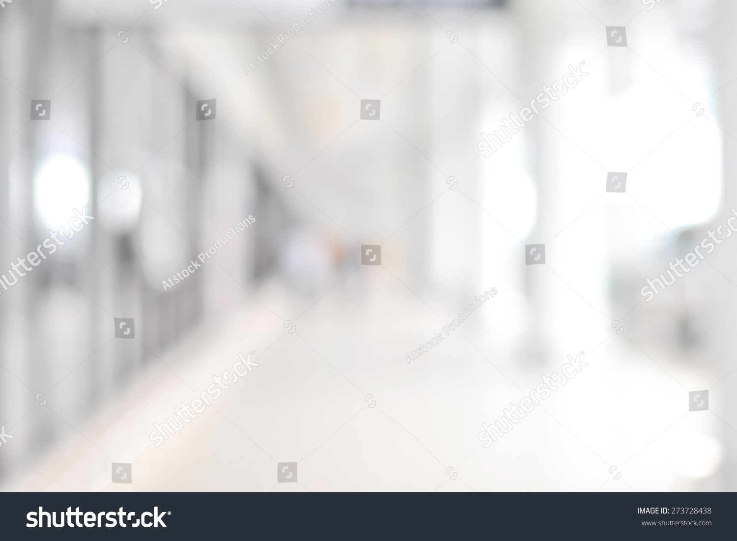 White blur abstract background from building hallway (corridor) #273728438