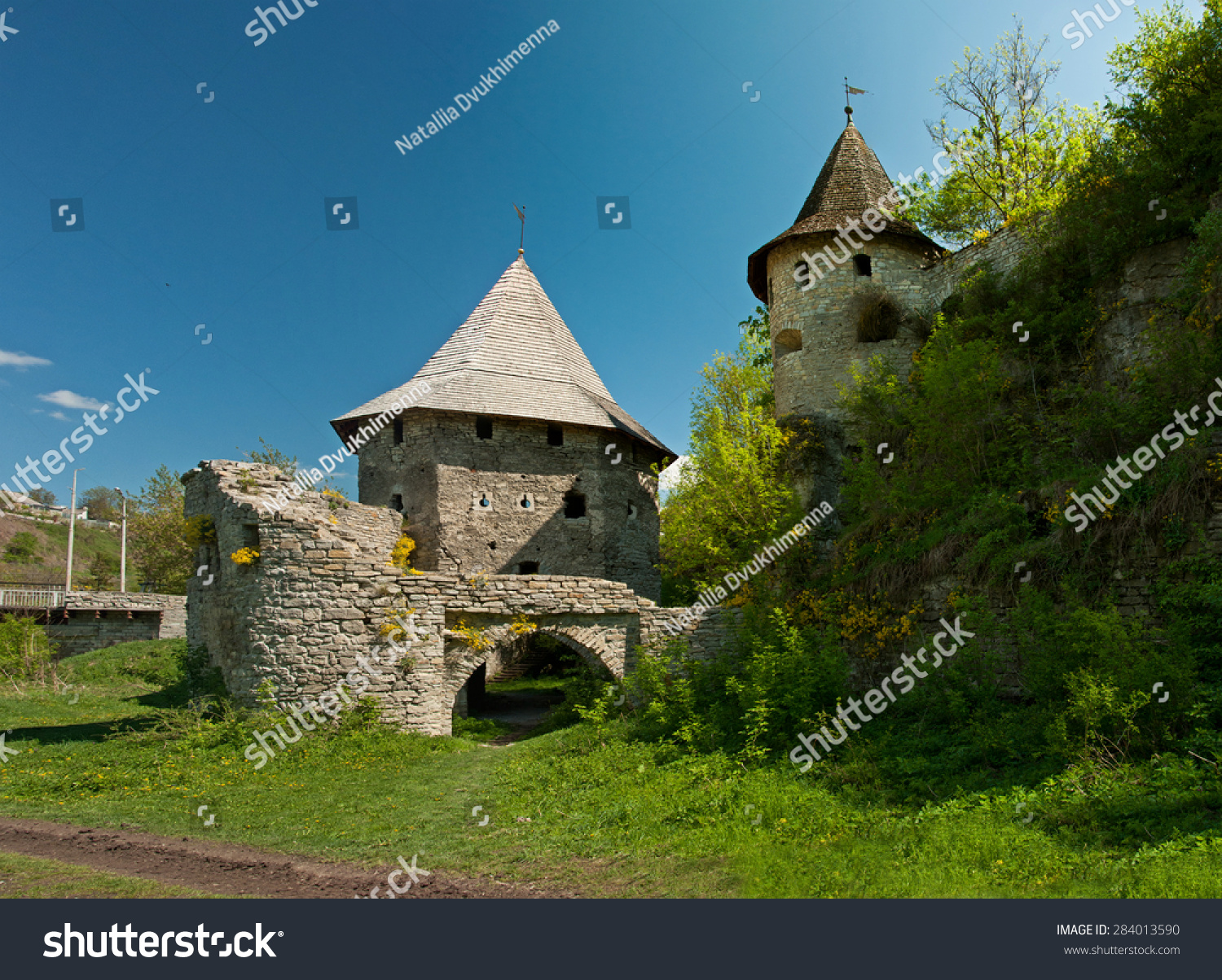 Old castle in Kamenetz-Podolsk in Ukraine #284013590
