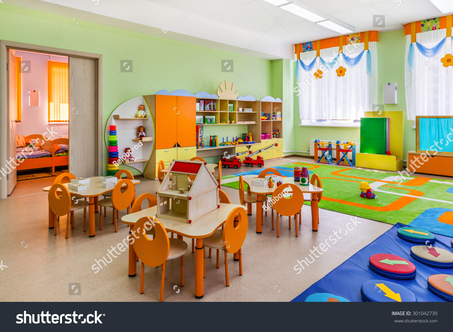 Kindergarten, game room. #301042739