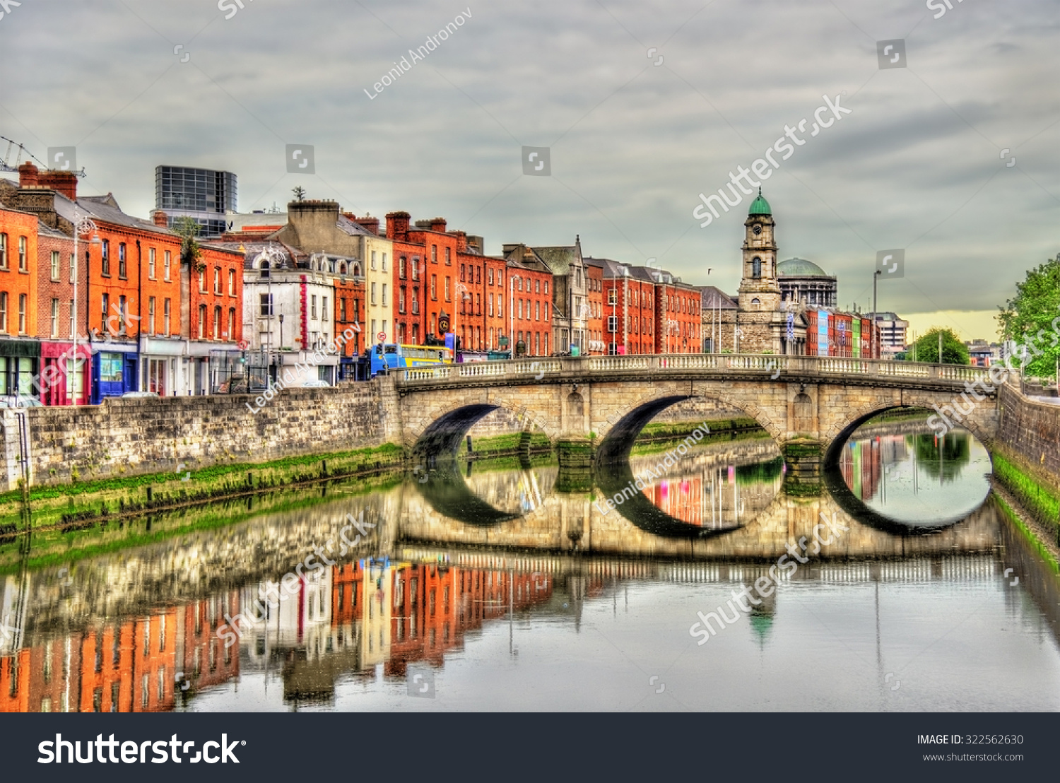 View of Mellows Bridge in Dublin - Ireland #322562630