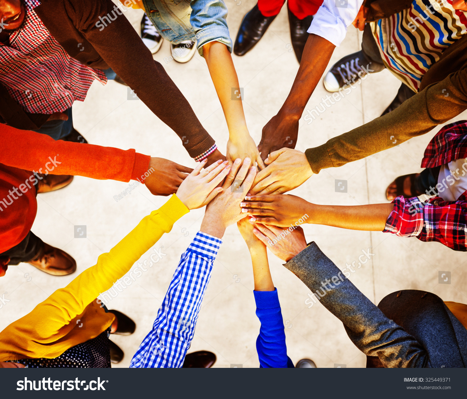 Group of Diverse Multiethnic People Teamwork Concept #325449371