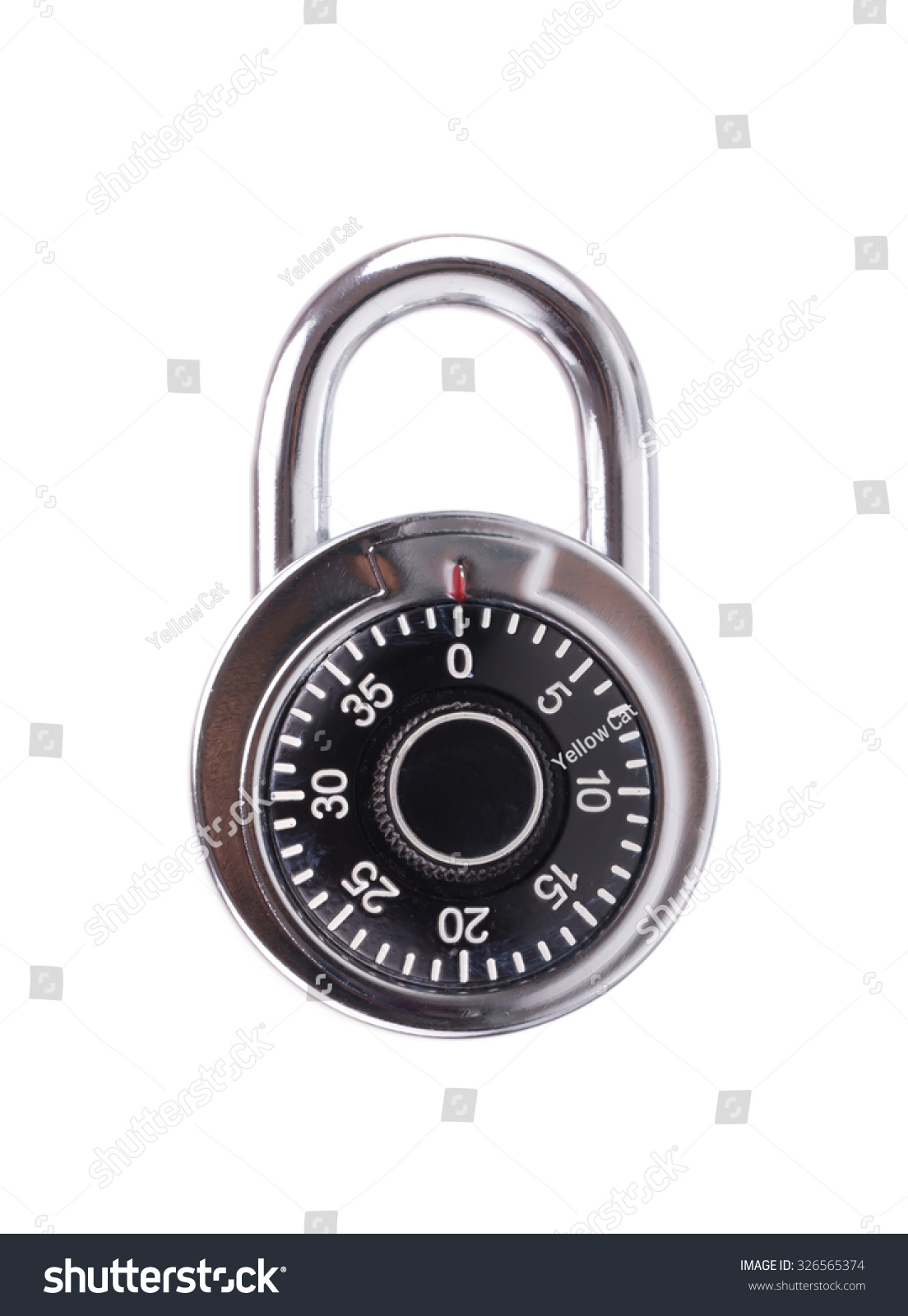 combination lock, digital code isolated on white background #326565374