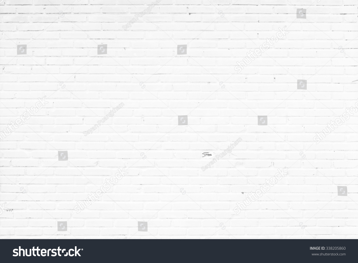 old white brick wall texture for background #338205860