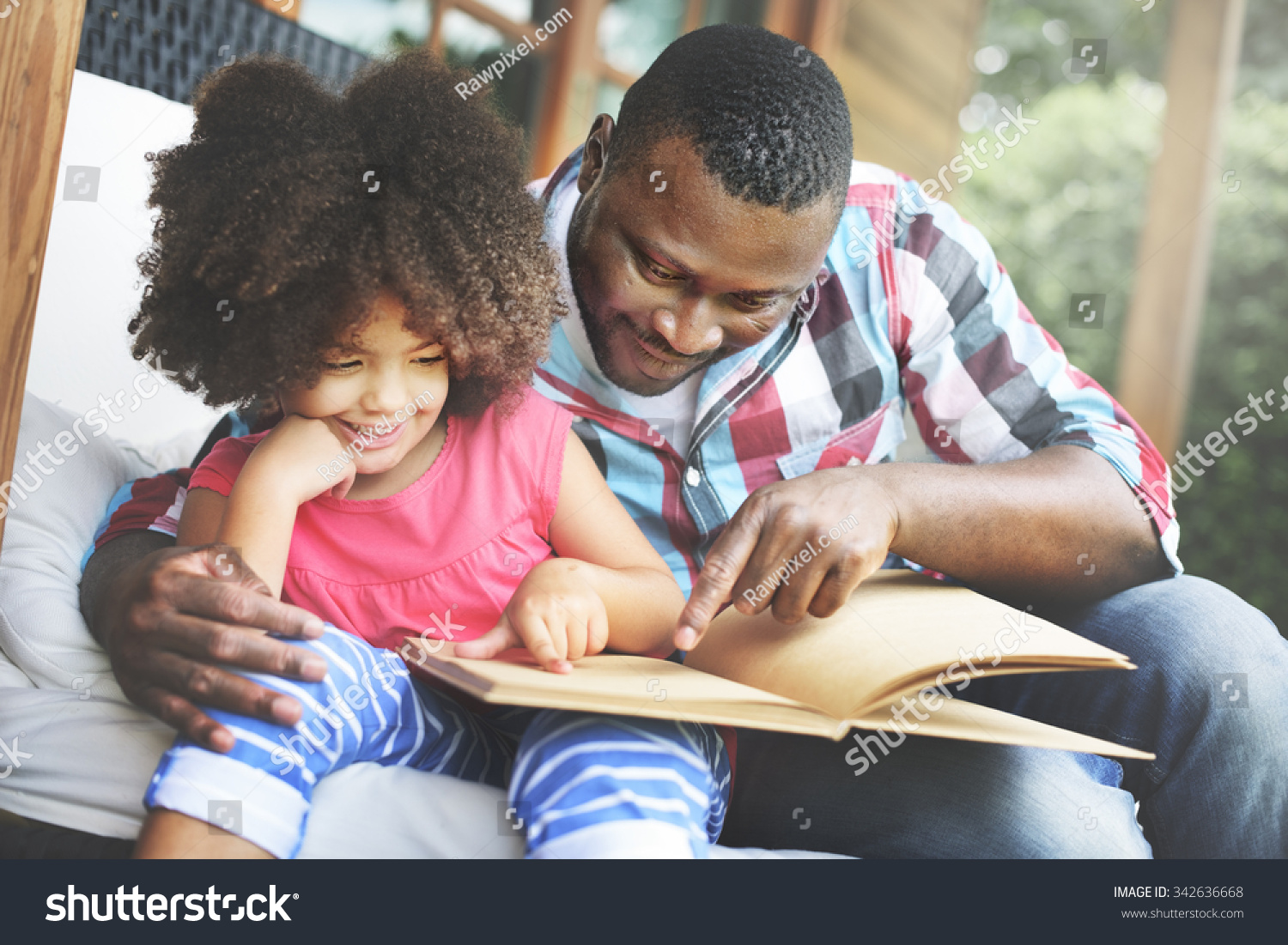 Father Daughter Bonding Cozy Parenting Education Concept #342636668